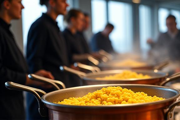 Servizio catering professionale con pasta fresca